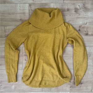 Tahari Mustard Cowl Neck Sweater